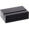 Plymor Black Acrylic Block with Sign Display Holder Slot, 1.5" W x 1" D x .5" H